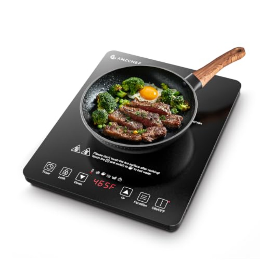 Induction Cooktop Portable - 휴대용 인덕션 쿡탑, 주방용, 블랙 강화유리,