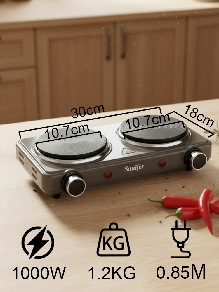 더블 버너 전기 스토브 Sonifer SF-3068 5 - Induction Cooktop Portable 리뷰 및 가격