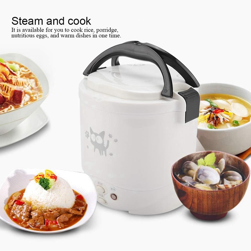 미니 밥솥 자동차 휴대용 여행 밥솥 붙지 않는 다기능  - Rice Cooker 리뷰 및 가격