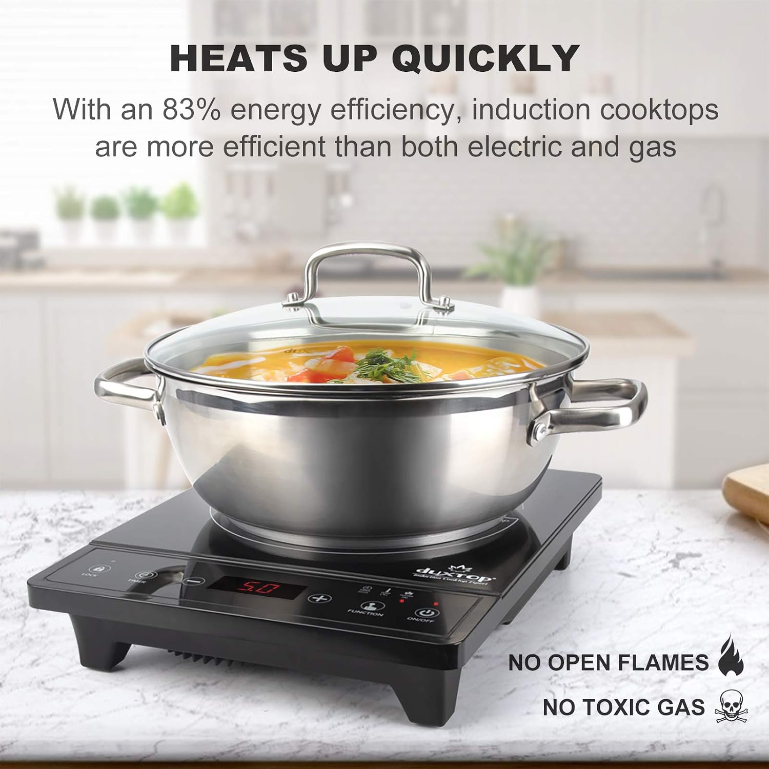 휴대용 인덕션 쿡탑, 조리대 버너, 타이머 및 센서 터 - Induction Cooktop Portable 리뷰 및 가격