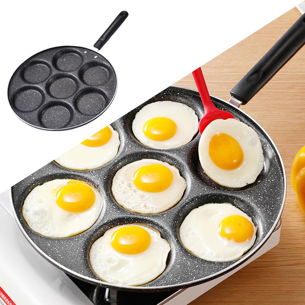 들러붙지 않는 두꺼운 오믈렛 팬, 7 홀 프라이팬, 계 - Induction Cooker 리뷰 및 가격