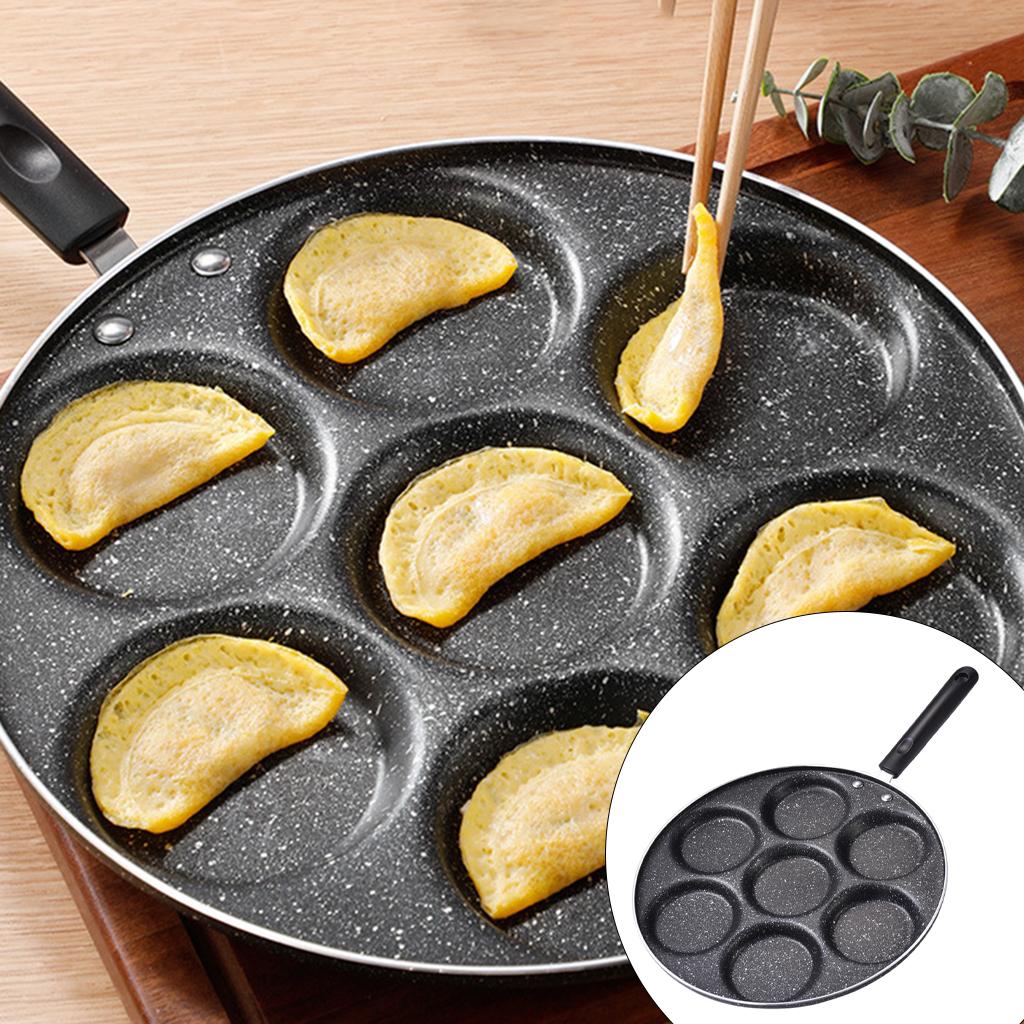 들러붙지 않는 두꺼운 오믈렛 팬, 7 홀 프라이팬, 계 - Induction Cooker 리뷰 및 가격