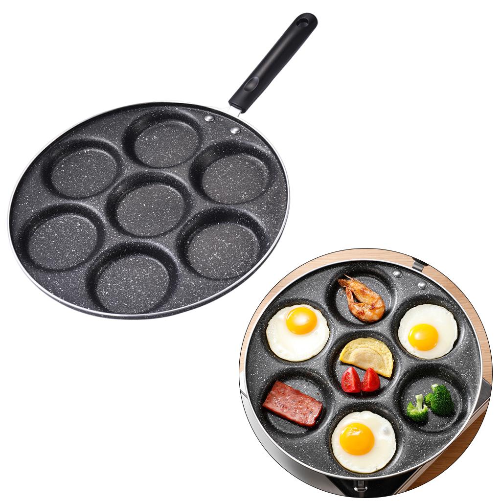 들러붙지 않는 두꺼운 오믈렛 팬, 7 홀 프라이팬, 계 - Induction Cooker 리뷰 및 가격